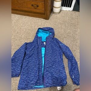 Columbia Kids Blue and Purple Raincoat